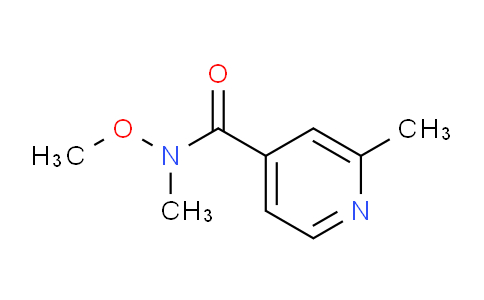 CAS No. 1211580-90-3, N-Methoxy-N,2-dimethylisonicotinamide