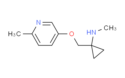 CAS No. 733732-33-7, N-Methyl-1-(((6-methylpyridin-3-yl)oxy)methyl)cyclopropanamine