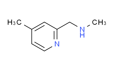 CAS No. 1060804-82-1, N-Methyl-1-(4-methylpyridin-2-yl)methanamine
