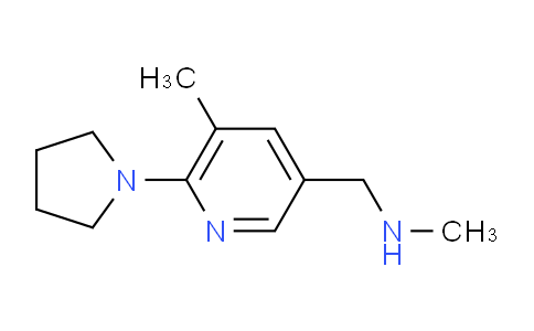 CAS No. 1355181-82-6, N-Methyl-1-(5-methyl-6-(pyrrolidin-1-yl)pyridin-3-yl)methanamine
