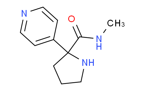 CAS No. 1316222-92-0, N-Methyl-2-(pyridin-4-yl)pyrrolidine-2-carboxamide