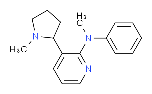 CAS No. 1352516-56-3, N-Methyl-3-(1-methylpyrrolidin-2-yl)-N-phenylpyridin-2-amine