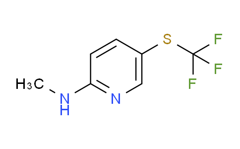CAS No. 1383948-71-7, N-Methyl-5-((trifluoromethyl)thio)pyridin-2-amine