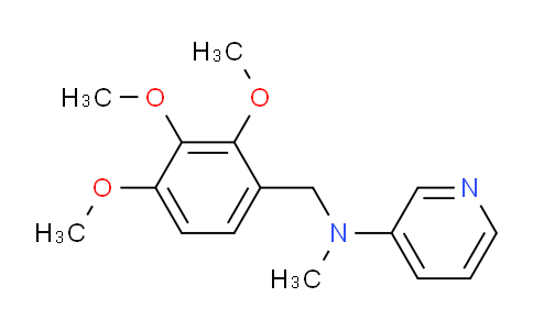 CAS No. 510723-54-3, N-Methyl-N-(2,3,4-trimethoxybenzyl)pyridin-3-amine