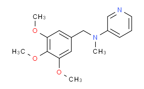 CAS No. 212392-67-1, N-Methyl-N-(3,4,5-trimethoxybenzyl)pyridin-3-amine