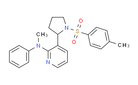 CAS No. 1352517-03-3, N-Methyl-N-phenyl-3-(1-tosylpyrrolidin-2-yl)pyridin-2-amine