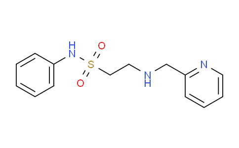 CAS No. 1160264-53-8, N-Phenyl-2-((pyridin-2-ylmethyl)amino)ethanesulfonamide