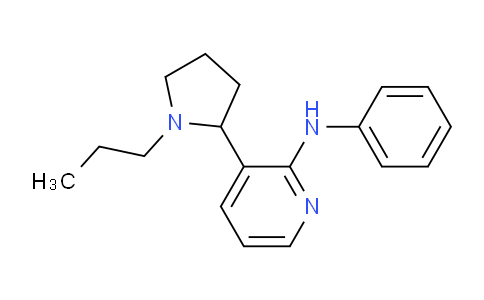 CAS No. 1352502-11-4, N-Phenyl-3-(1-propylpyrrolidin-2-yl)pyridin-2-amine