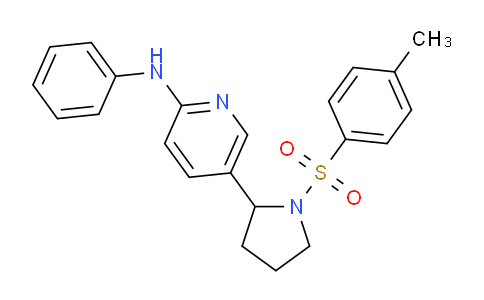CAS No. 1352499-74-1, N-Phenyl-5-(1-tosylpyrrolidin-2-yl)pyridin-2-amine