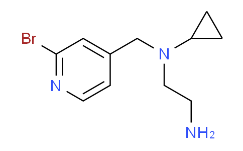 CAS No. 1353952-81-4, N1-((2-Bromopyridin-4-yl)methyl)-N1-cyclopropylethane-1,2-diamine
