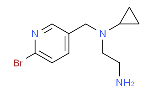 CAS No. 1353966-16-1, N1-((6-Bromopyridin-3-yl)methyl)-N1-cyclopropylethane-1,2-diamine