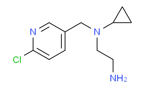 CAS No. 1353946-47-0, N1-((6-Chloropyridin-3-yl)methyl)-N1-cyclopropylethane-1,2-diamine