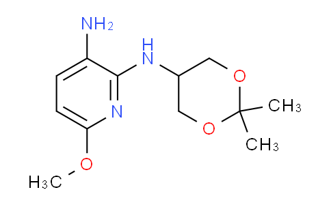 CAS No. 1075237-92-1, N2-(2,2-Dimethyl-1,3-dioxan-5-yl)-6-methoxypyridine-2,3-diamine