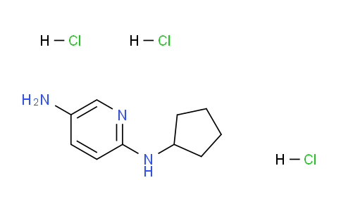 CAS No. 1707584-11-9, N2-Cyclopentylpyridine-2,5-diamine trihydrochloride