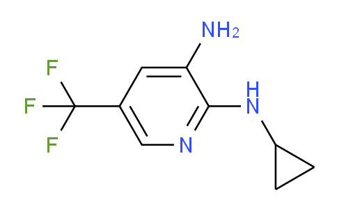 CAS No. 1383948-49-9, N2-Cyclopropyl-5-(trifluoromethyl)pyridine-2,3-diamine