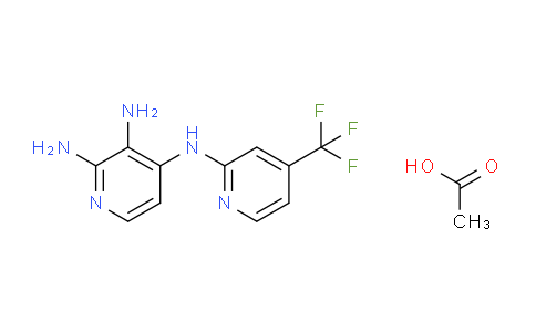 CAS No. 1922870-74-3, N4-(4-(Trifluoromethyl)pyridin-2-yl)pyridine-2,3,4-triamine acetate