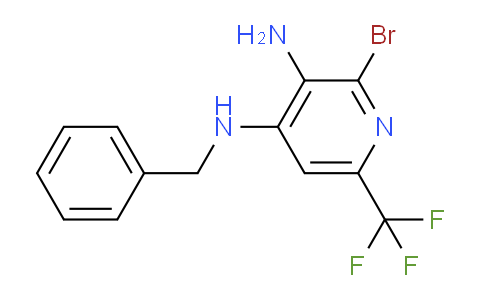 CAS No. 1303438-93-8, N4-Benzyl-2-bromo-6-(trifluoromethyl)pyridine-3,4-diamine
