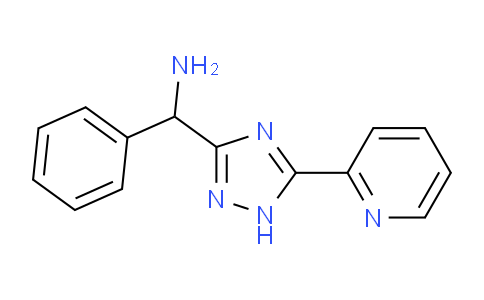 CAS No. 1707566-81-1, Phenyl(5-(pyridin-2-yl)-1H-1,2,4-triazol-3-yl)methanamine