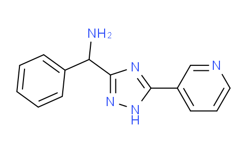 CAS No. 1708081-10-0, Phenyl(5-(pyridin-3-yl)-1H-1,2,4-triazol-3-yl)methanamine