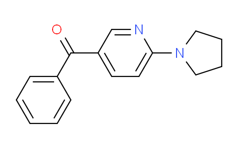CAS No. 1355230-12-4, Phenyl(6-(pyrrolidin-1-yl)pyridin-3-yl)methanone