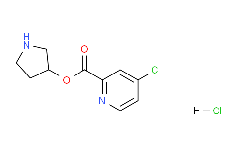 CAS No. 1219948-51-2, Pyrrolidin-3-yl 4-chloropicolinate hydrochloride