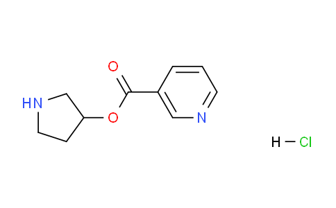 CAS No. 1220038-39-0, Pyrrolidin-3-yl nicotinate hydrochloride