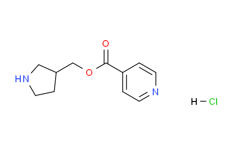 CAS No. 1220020-81-4, Pyrrolidin-3-ylmethyl isonicotinate hydrochloride