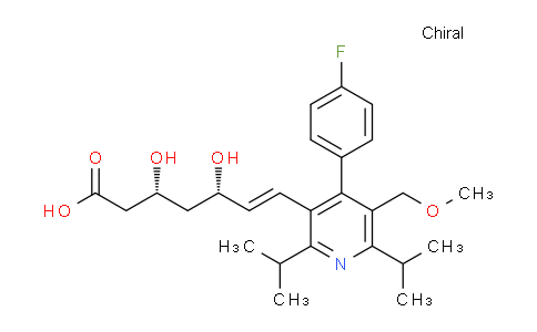 CAS No. 159813-78-2, rel-(3R,5S,E)-7-(4-(4-Fluorophenyl)-2,6-diisopropyl-5-(methoxymethyl)pyridin-3-yl)-3,5-dihydroxyhept-6-enoic acid