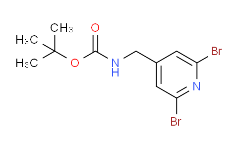 CAS No. 1822856-45-0, tert-Butyl ((2,6-dibromopyridin-4-yl)methyl)carbamate
