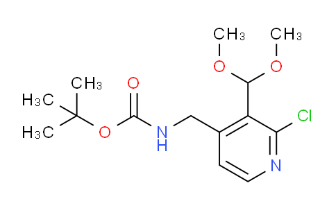CAS No. 1186310-71-3, tert-Butyl ((2-chloro-3-(dimethoxymethyl)pyridin-4-yl)methyl)carbamate