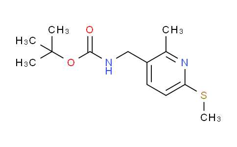 CAS No. 1355225-19-2, tert-Butyl ((2-methyl-6-(methylthio)pyridin-3-yl)methyl)carbamate
