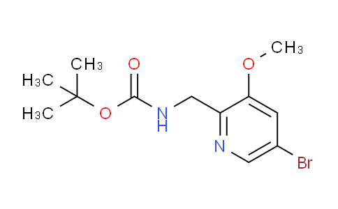 CAS No. 1138443-96-5, tert-Butyl ((5-bromo-3-methoxypyridin-2-yl)methyl)carbamate