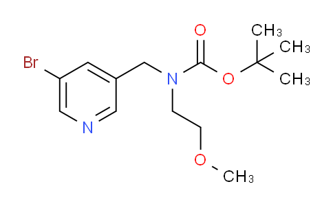 CAS No. 1346809-09-3, tert-Butyl ((5-bromopyridin-3-yl)methyl)(2-methoxyethyl)carbamate