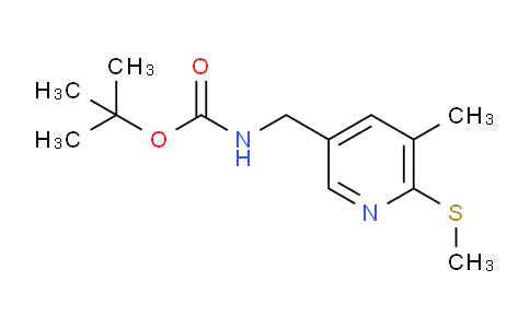 CAS No. 1355215-59-6, tert-Butyl ((5-methyl-6-(methylthio)pyridin-3-yl)methyl)carbamate