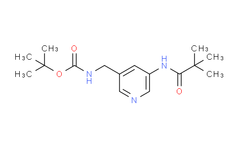 CAS No. 1171920-06-1, tert-Butyl ((5-pivalamidopyridin-3-yl)methyl)carbamate