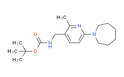 CAS No. 1355225-21-6, tert-Butyl ((6-(azepan-1-yl)-2-methylpyridin-3-yl)methyl)carbamate