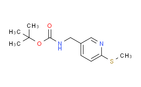 CAS No. 1355216-17-9, tert-Butyl ((6-(methylthio)pyridin-3-yl)methyl)carbamate