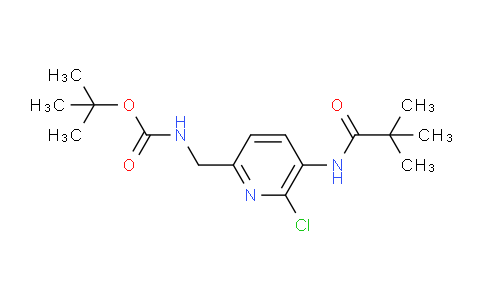 CAS No. 1142192-00-4, tert-Butyl ((6-chloro-5-pivalamidopyridin-2-yl)methyl)carbamate