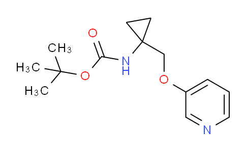 CAS No. 387845-56-9, tert-Butyl (1-((pyridin-3-yloxy)methyl)cyclopropyl)carbamate
