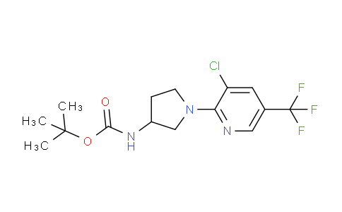 CAS No. 1354448-68-2, tert-Butyl (1-(3-chloro-5-(trifluoromethyl)pyridin-2-yl)pyrrolidin-3-yl)carbamate