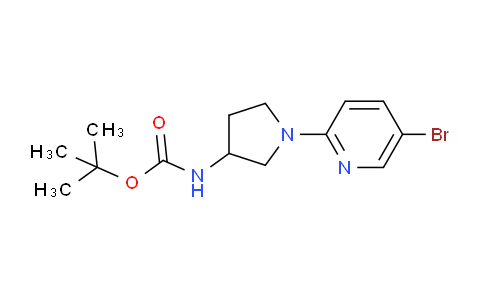 CAS No. 1088410-93-8, tert-Butyl (1-(5-bromopyridin-2-yl)pyrrolidin-3-yl)carbamate