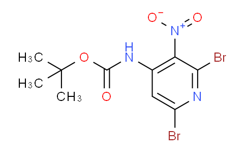 CAS No. 1303439-11-3, tert-Butyl (2,6-dibromo-3-nitropyridin-4-yl)carbamate