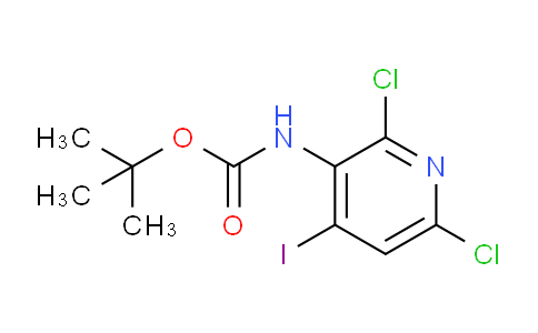 CAS No. 1044660-87-8, tert-Butyl (2,6-dichloro-4-iodopyridin-3-yl)carbamate