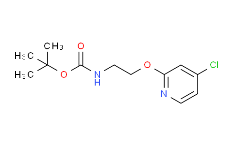 CAS No. 1346708-16-4, tert-Butyl (2-((4-chloropyridin-2-yl)oxy)ethyl)carbamate
