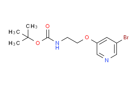 CAS No. 882169-78-0, tert-Butyl (2-((5-bromopyridin-3-yl)oxy)ethyl)carbamate