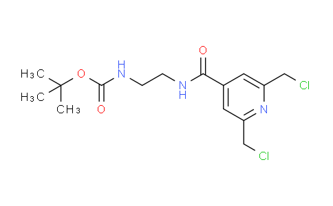 CAS No. 1823779-09-4, tert-Butyl (2-(2,6-bis(chloromethyl)isonicotinamido)ethyl)carbamate