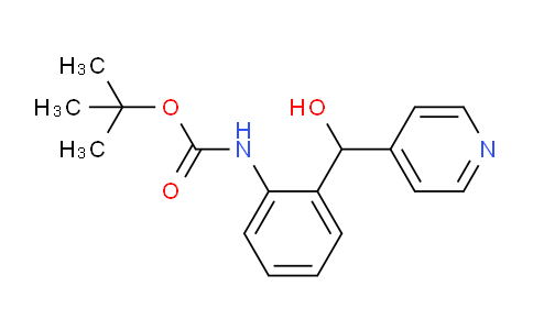CAS No. 280568-13-0, tert-Butyl (2-(hydroxy(pyridin-4-yl)methyl)phenyl)carbamate
