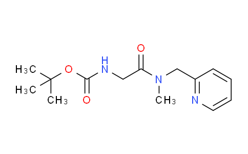 CAS No. 1258649-76-1, tert-Butyl (2-(methyl(pyridin-2-ylmethyl)amino)-2-oxoethyl)carbamate