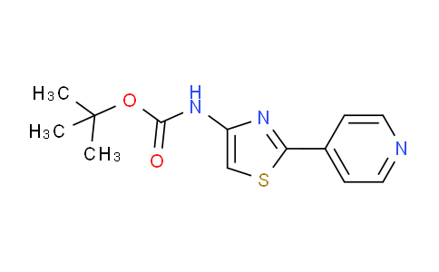 CAS No. 692889-71-7, tert-Butyl (2-(pyridin-4-yl)thiazol-4-yl)carbamate