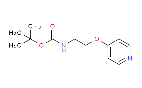 CAS No. 379264-77-4, tert-Butyl (2-(pyridin-4-yloxy)ethyl)carbamate